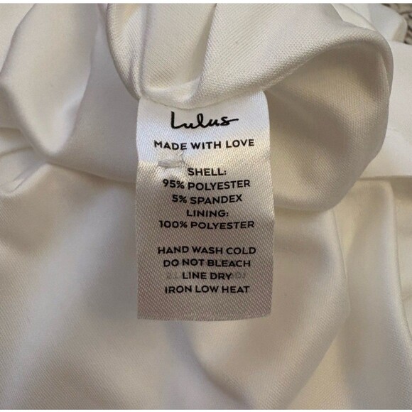 Lulus Eloquent Endearment White Long Sleeve Backless Maxi Dress Size XL Wedding - Picture 7 of 9